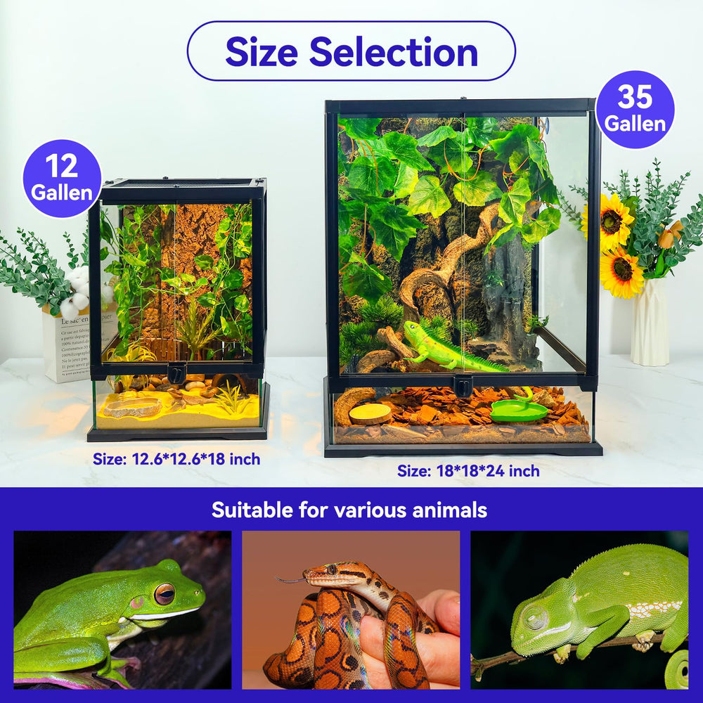 Wedoelsim versatile habitat supports bearded dragons, geckos, and chameleons.