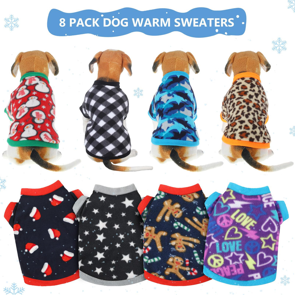 Weewooday 8-piece-pack-dog-sweaters offers versatile outfits for daily wear