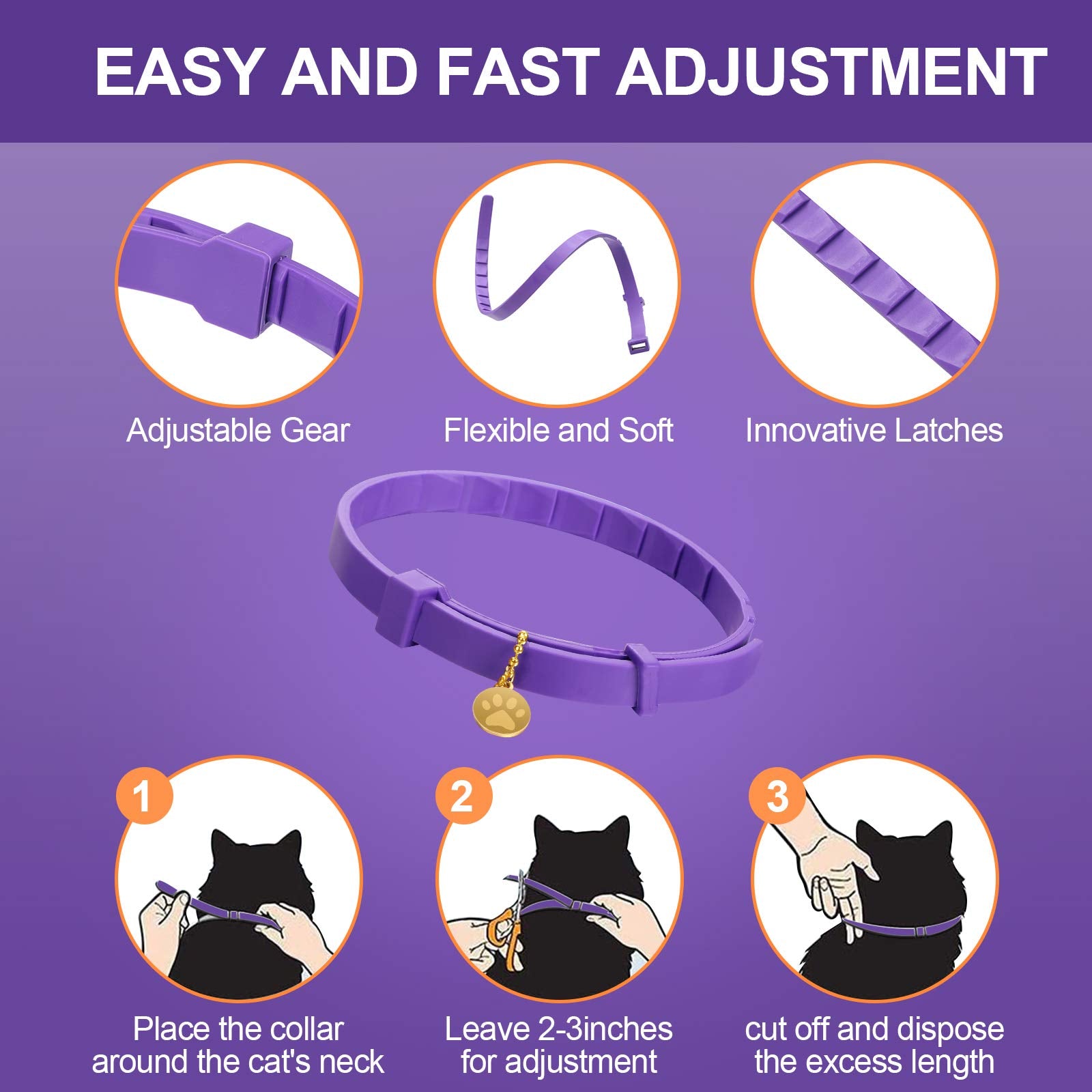 Weewooday cat calming collar packaging with four-pack storage boxes for easy organization