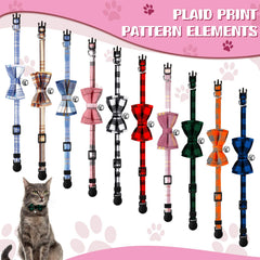 Weewooday cat collar with removable bow tie, adjustable fit for different neck sizes.