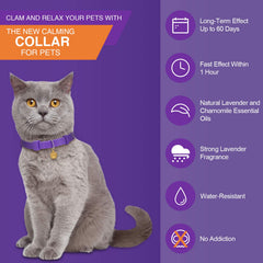 Weewooday cat calming collar made of soft silicone for comfort