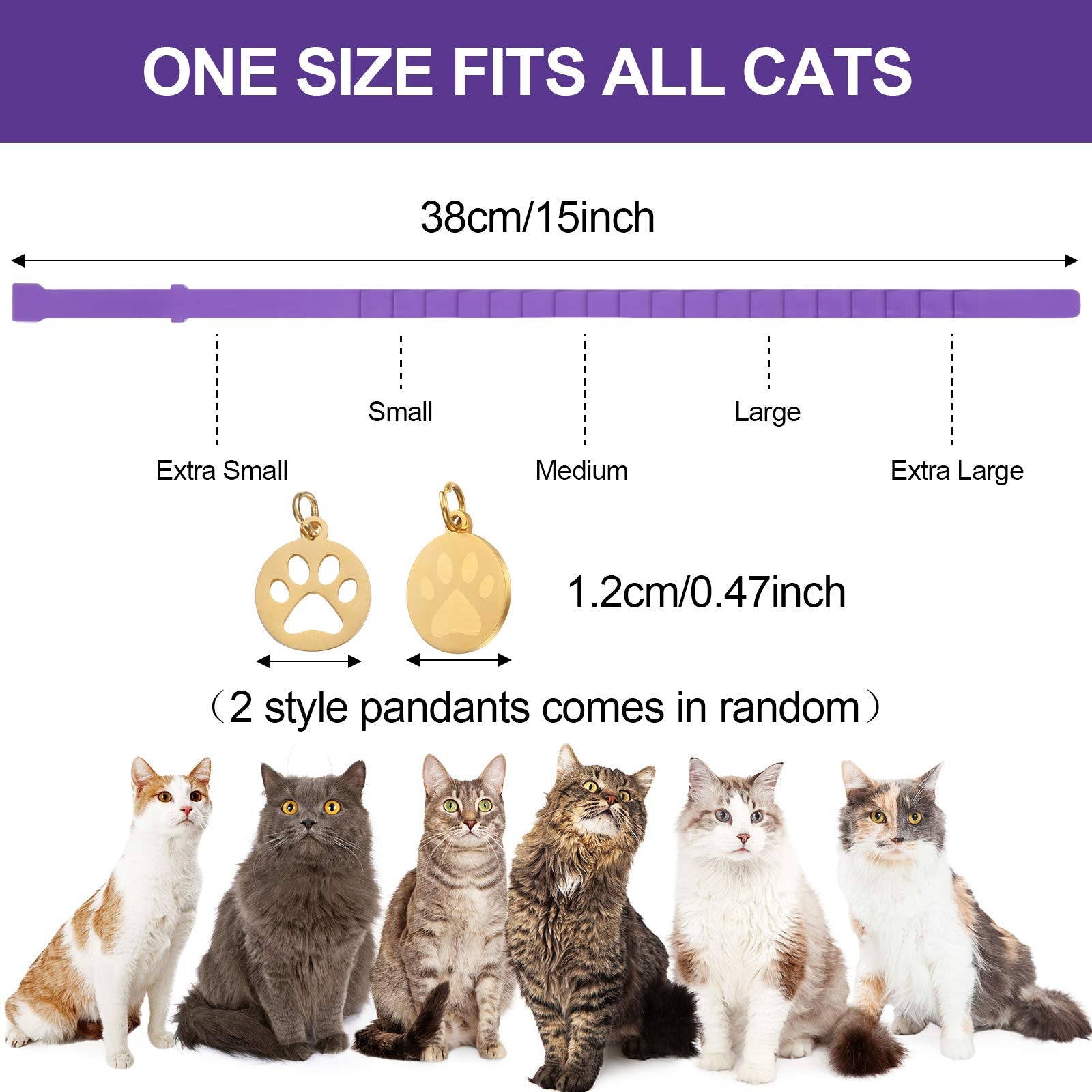 Weewooday cat calming collar waterproof design for bath time
