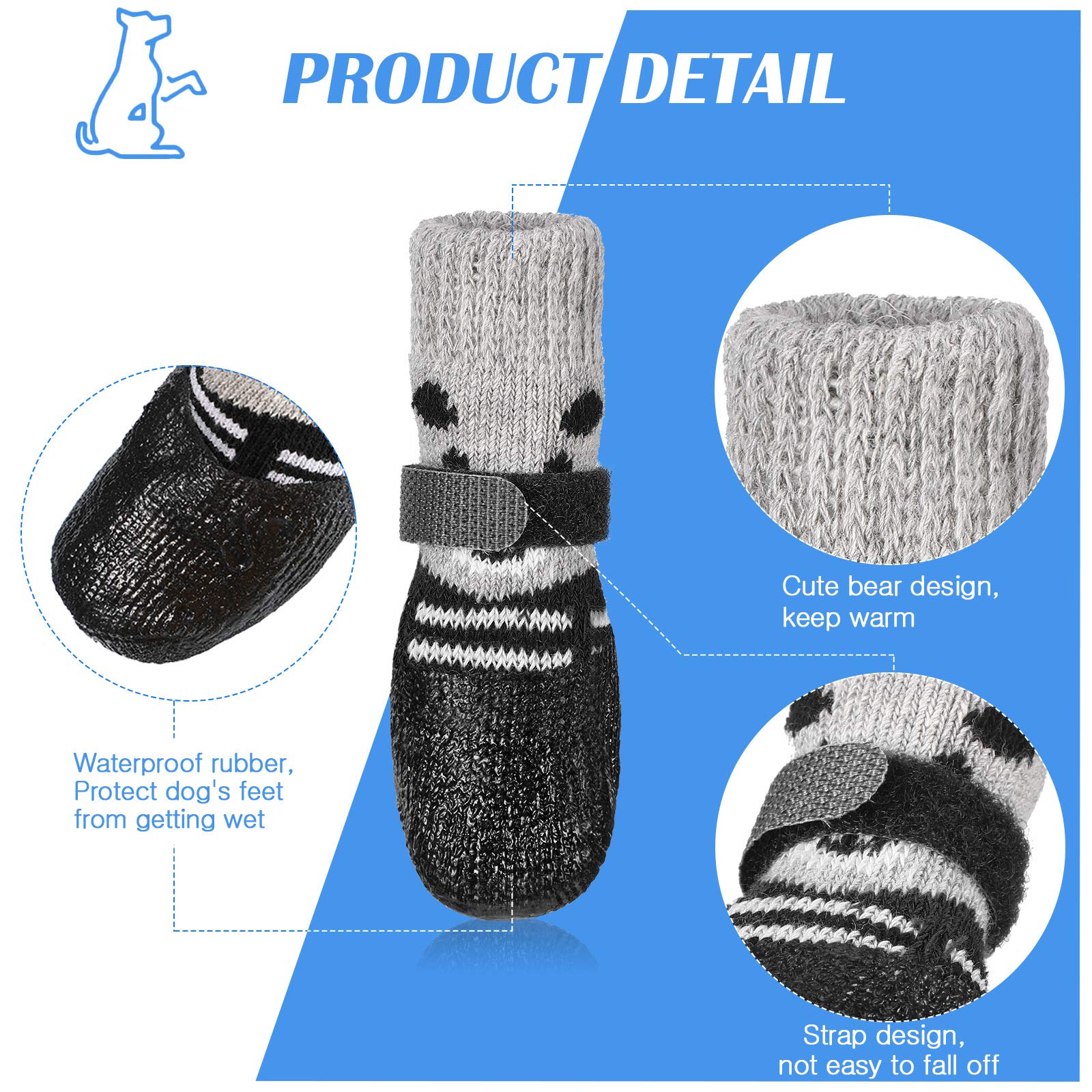 Weewooday cat shoes anti-slip sole aid safe indoor play