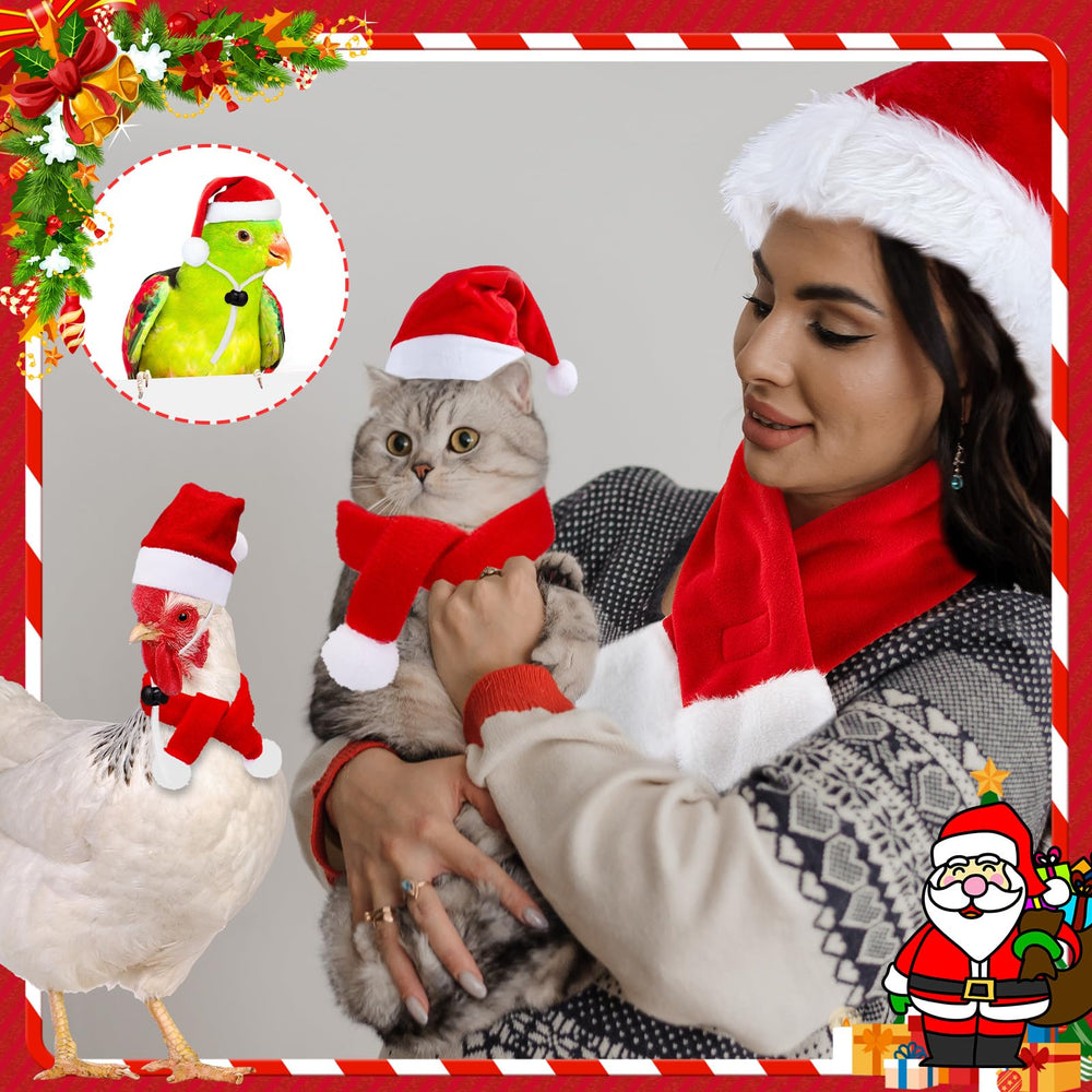 Weewooday chicken Santa hat with adjustable chin strap for secure fit.