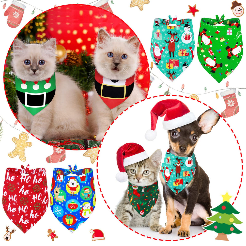 Weewooday Christmas dog bandana festive-patterns for holiday outfits