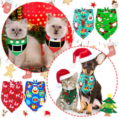 Weewooday Christmas dog bandana festive-patterns for holiday outfits