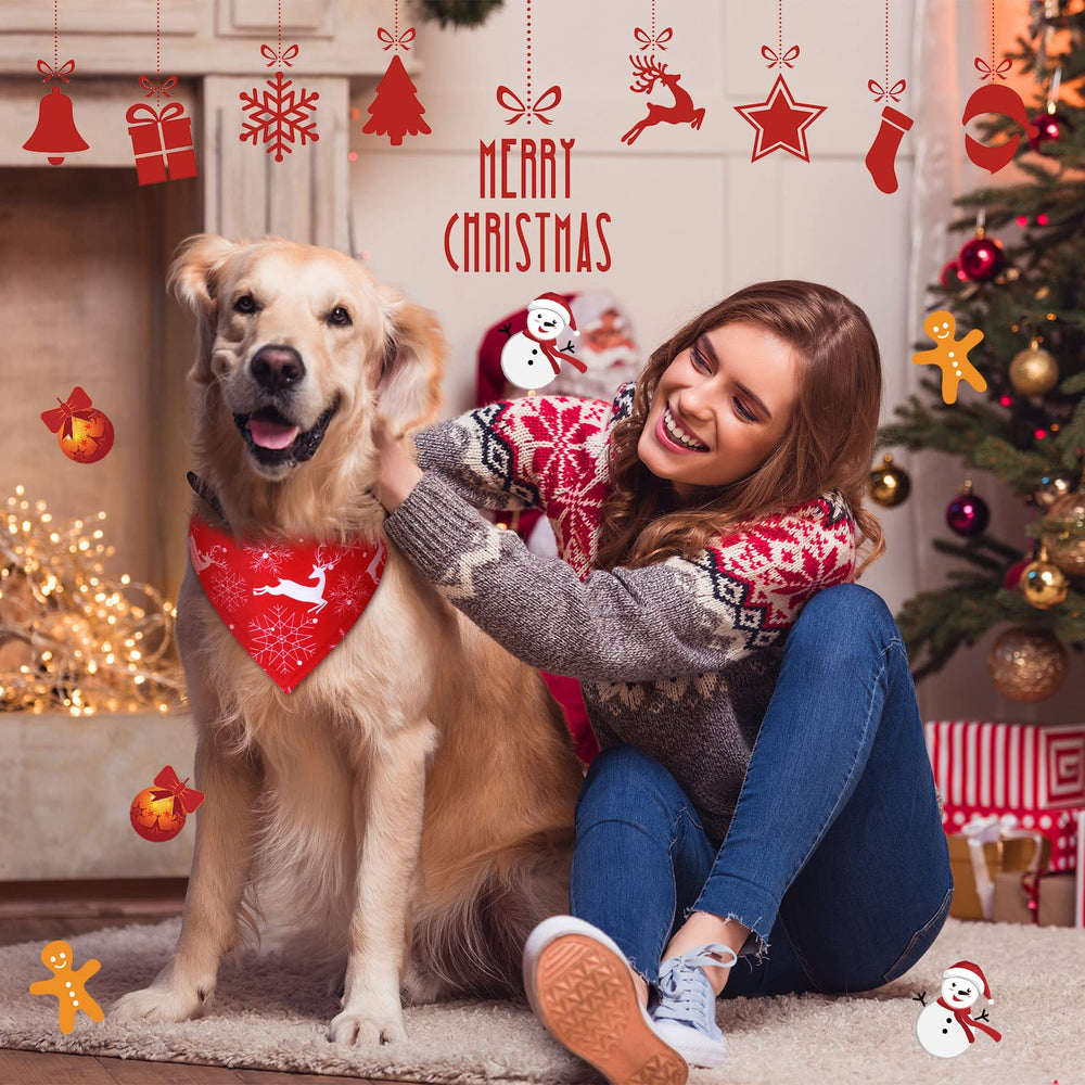 Weewooday Christmas dog bandana set includes 20 pieces for sharing with friends
