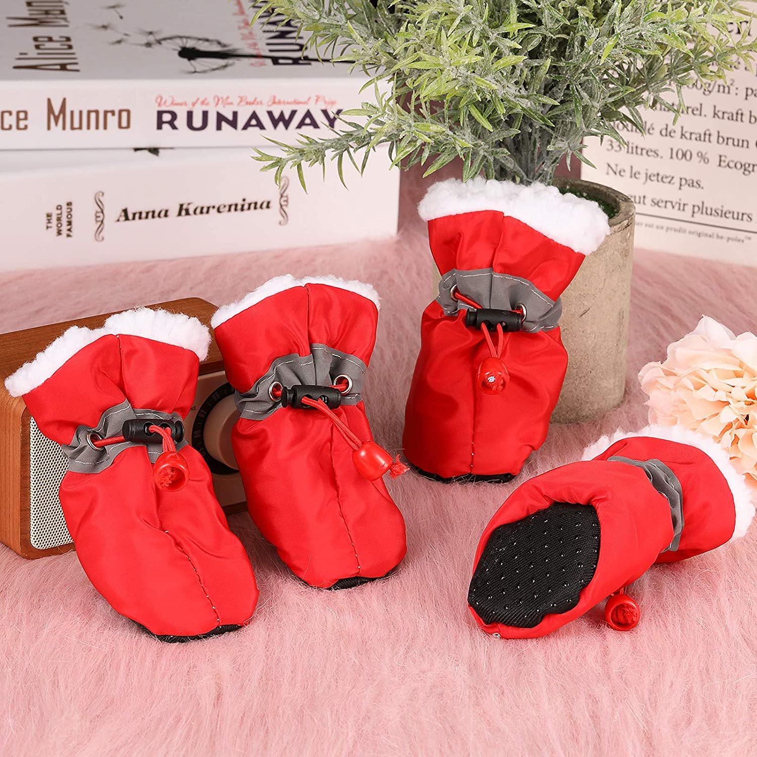 Weewooday waterproof soft-soles dog boots keep paws comfortable outdoors