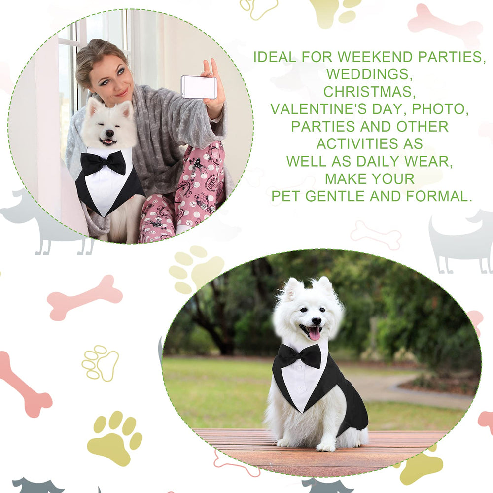 Weewooday dog party suit multiuse; wear as tuxedo or separately with bandana for versatility.
