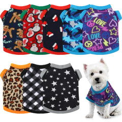 Weewooday dog sweater classic-pattern provides cozy warmth for small dogs