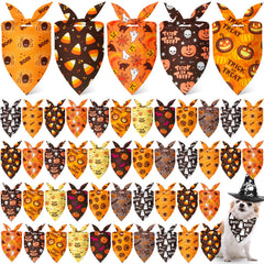 Weewooday Halloween dog bandana pumpkin design adds festive charm to photos.