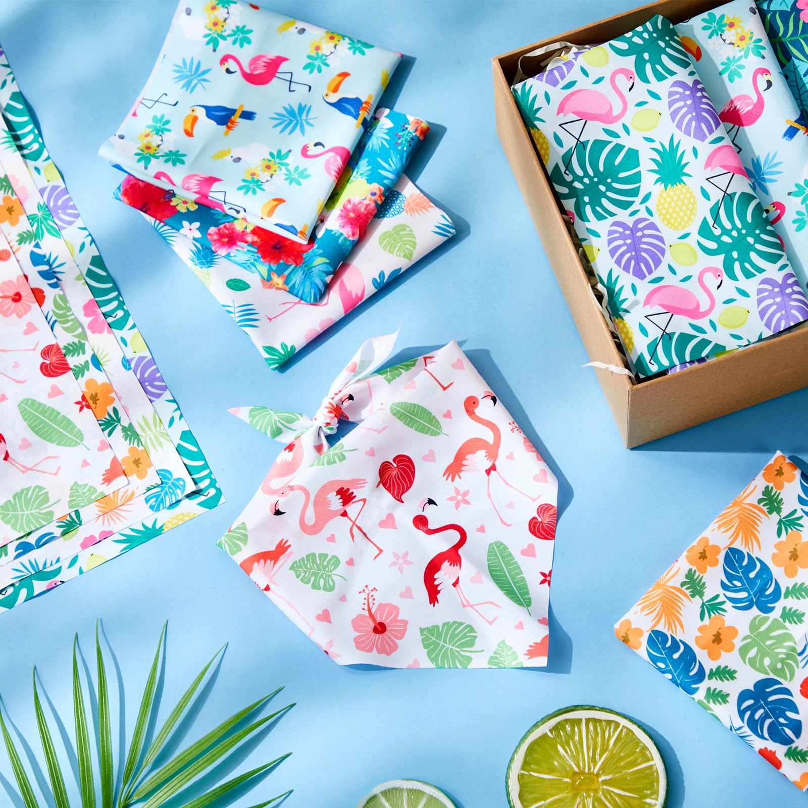 Weewooday dog bandana flower pattern for lively summer styling