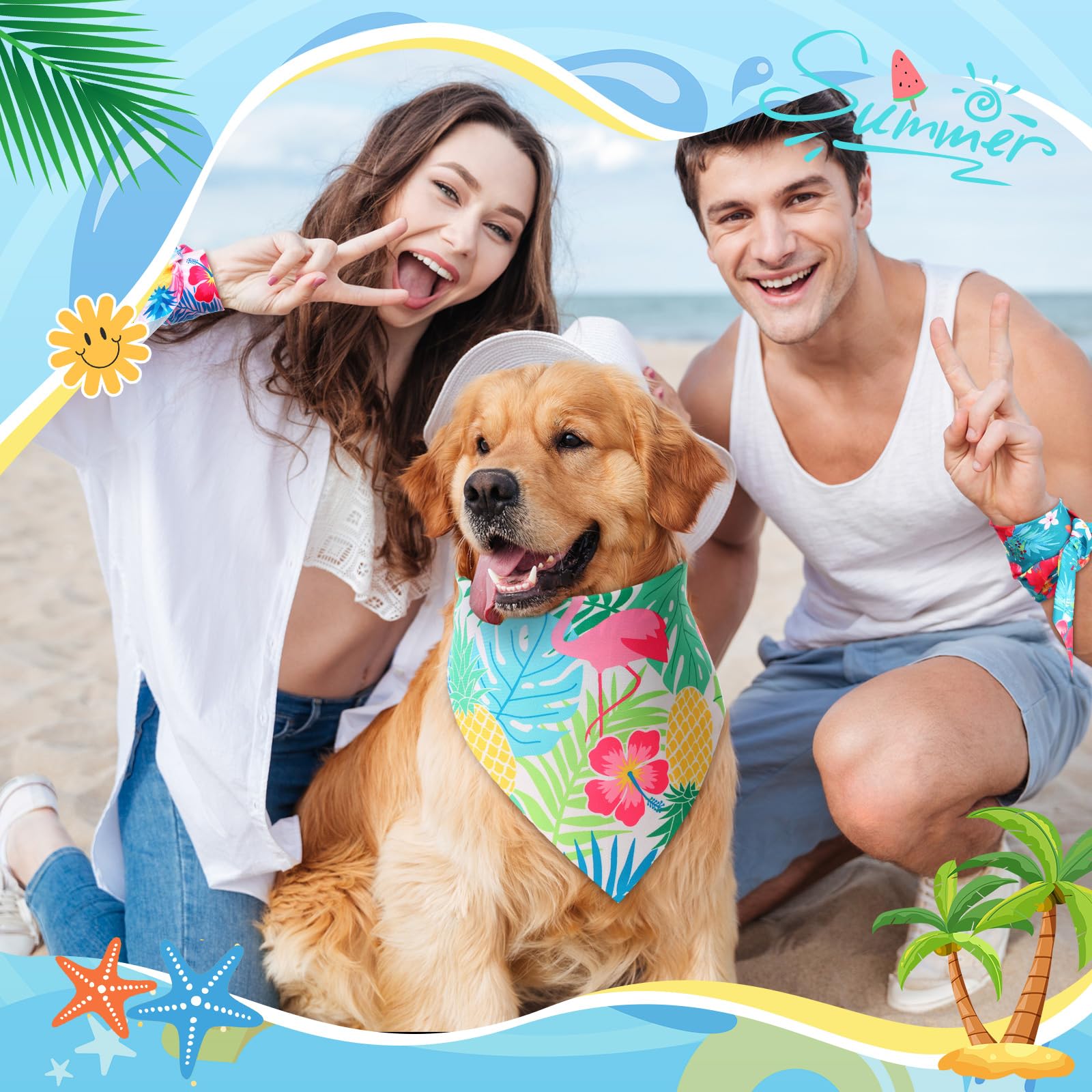 Weewooday dog bandana washable soft material for easy care