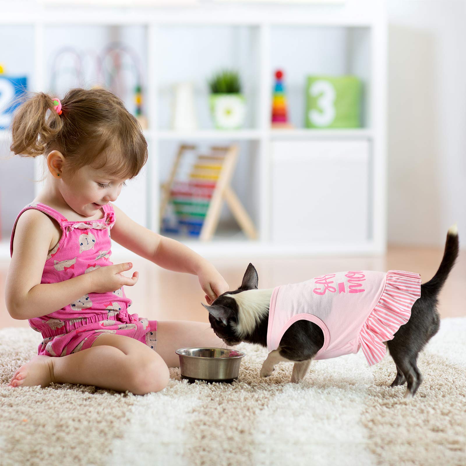 Weewooday pink dress summer outfit, lightweight and sweat-absorbent.