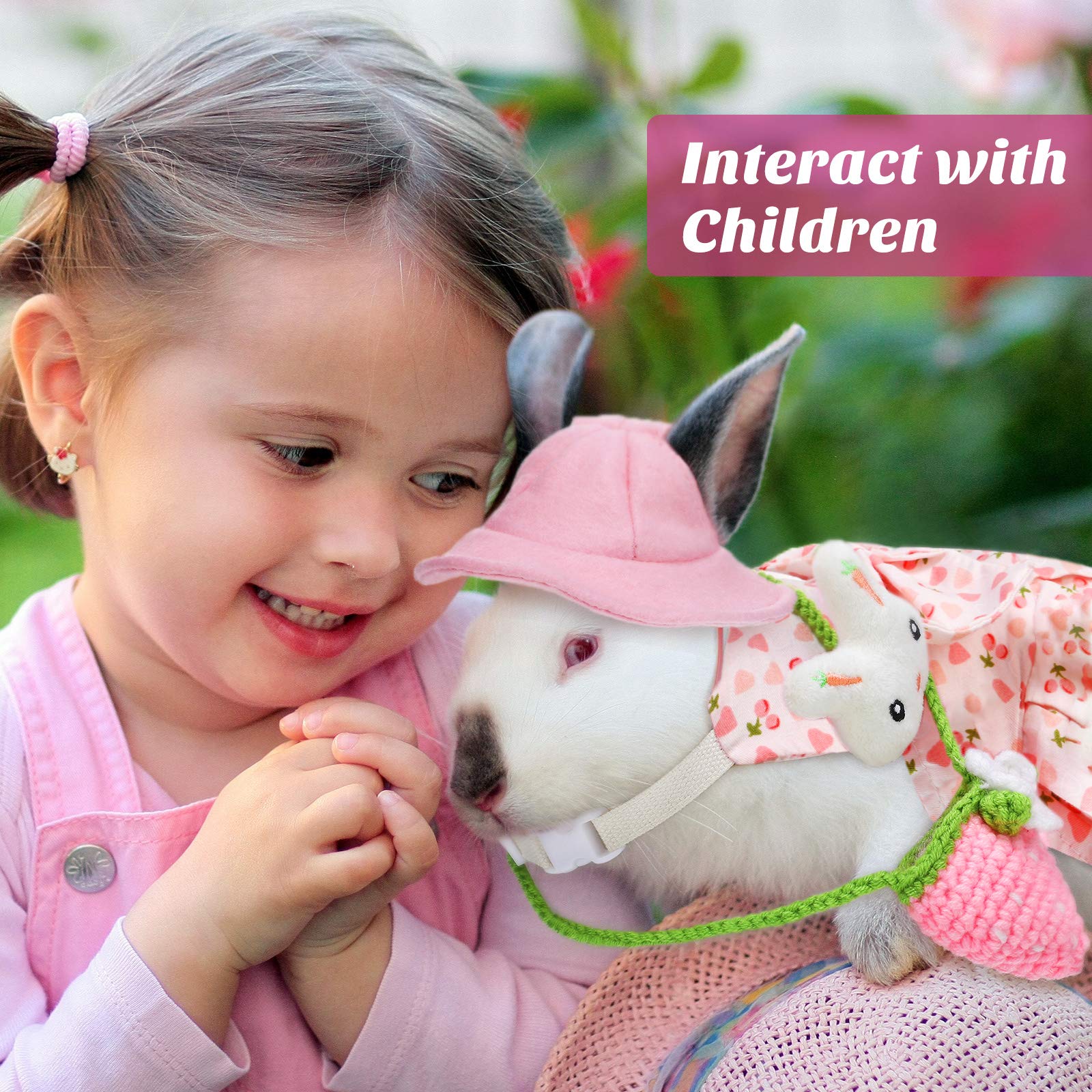Weewooday rabbit-brooch detail enhances costume flair and charm