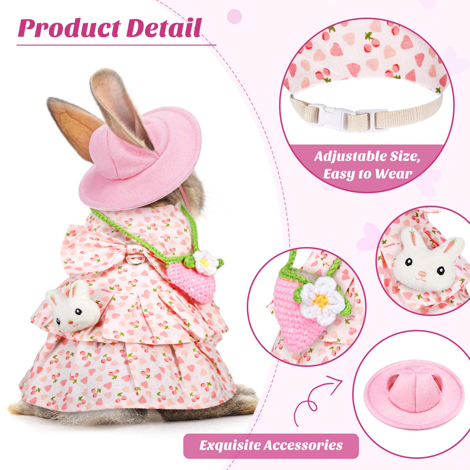 Weewooday small-pet harness-leash shown with secure fit for everyday outings