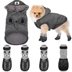 Weewooday winter dog coat gray—cozy warmth for cold-weather walks