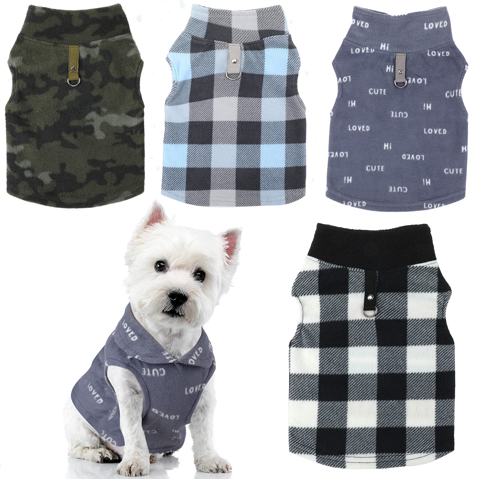 Weewooday winter fabric dog sweater plaid – cozy warmth for daily outdoor adventures.