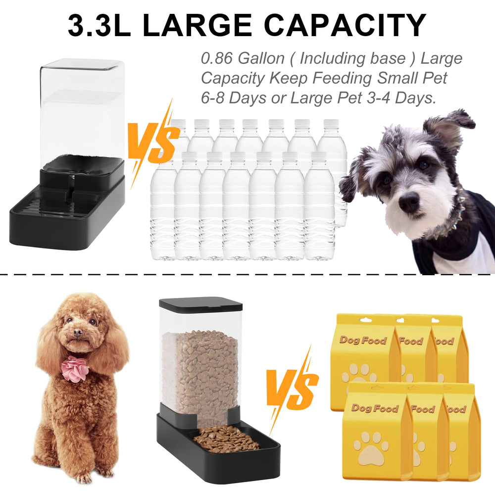 Wefeedy gravity water dispenser demonstrates mess-free hydration for pets.