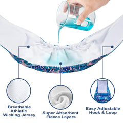 Wegreeco dog diaper material close-up with soft jersey inner layer