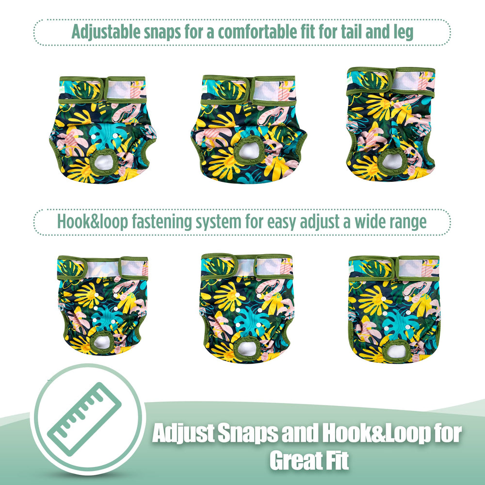 Wegreeco leaf dog diapers absorbent-core close-up highlighting moisture-lock core