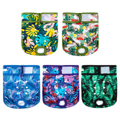 Wegreeco Leaf dog diapers small-size fit offer secure coverage for petite female dogs.