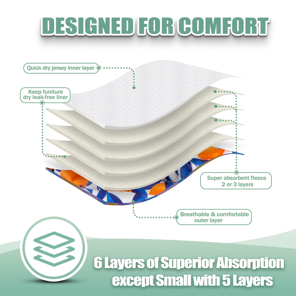 Wegreeco soft-material diaper with comfortable fit and leak protection.