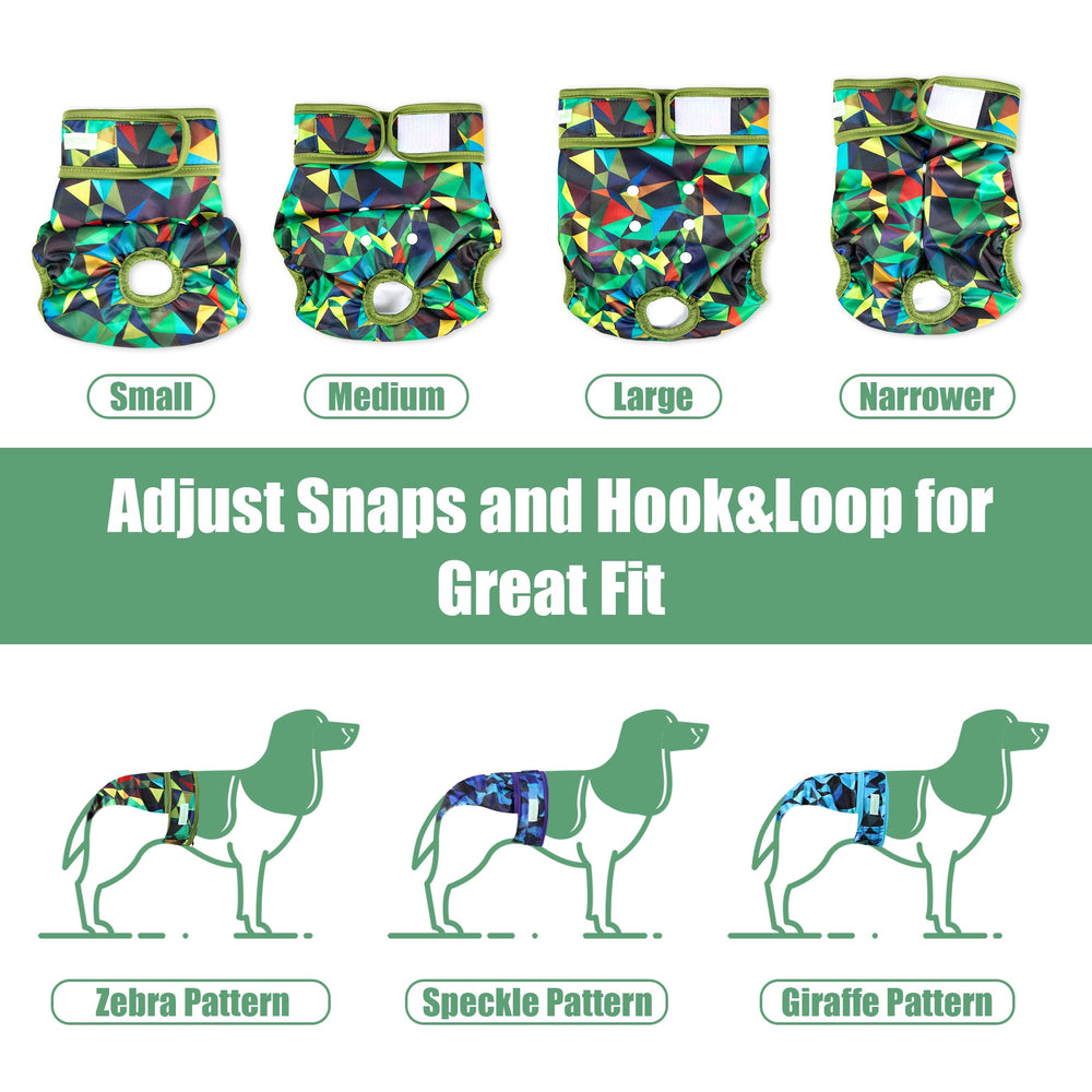 Wegreeco Washable Dog Diapers reusable-packaging image highlights eco-friendly, cost-saving solution.