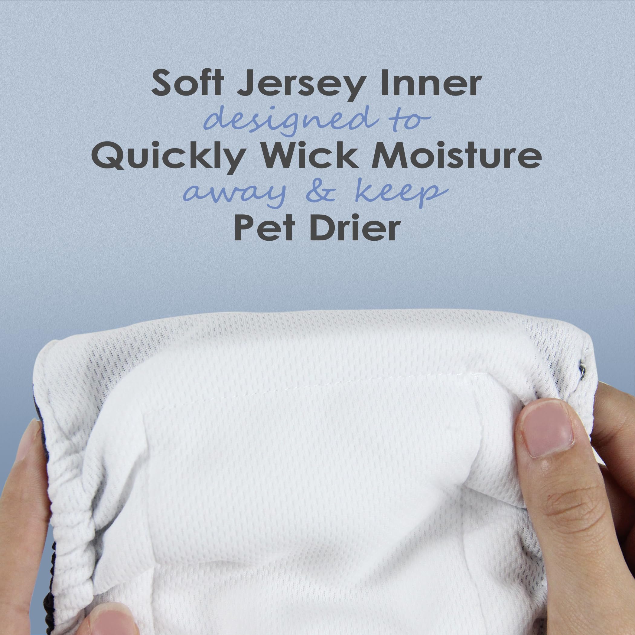 Wegreeco absorbent pad close-up shows moisture-wicking in action.