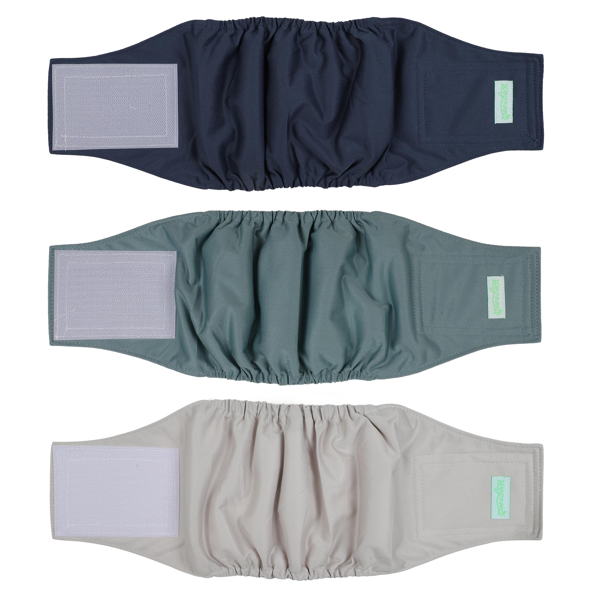 Wegreeco washables blue belly band – secure fit for leak-free protection during adventures.