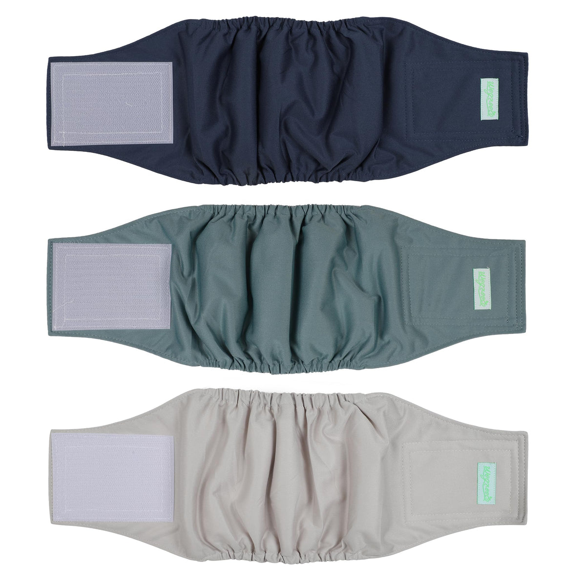 Wegreeco washables blue belly band – secure fit for leak-free protection during adventures.