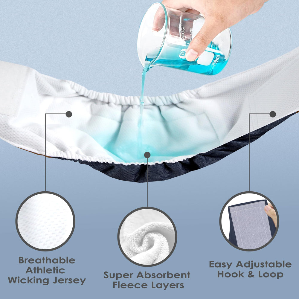 Wegreeco champagne belly band close-up highlights soft interior comfort.