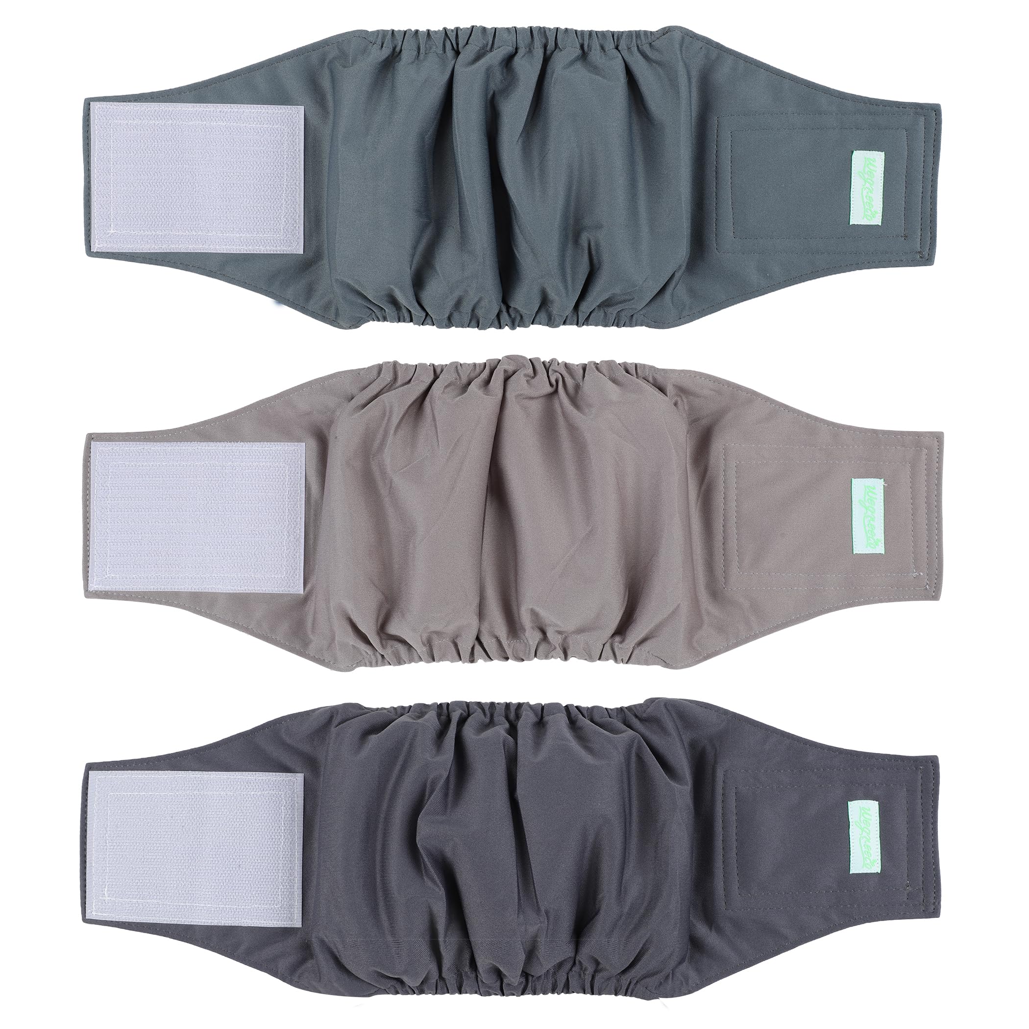 Wegreeco washable male dog belly band pattern closeup showing leak-free protection
