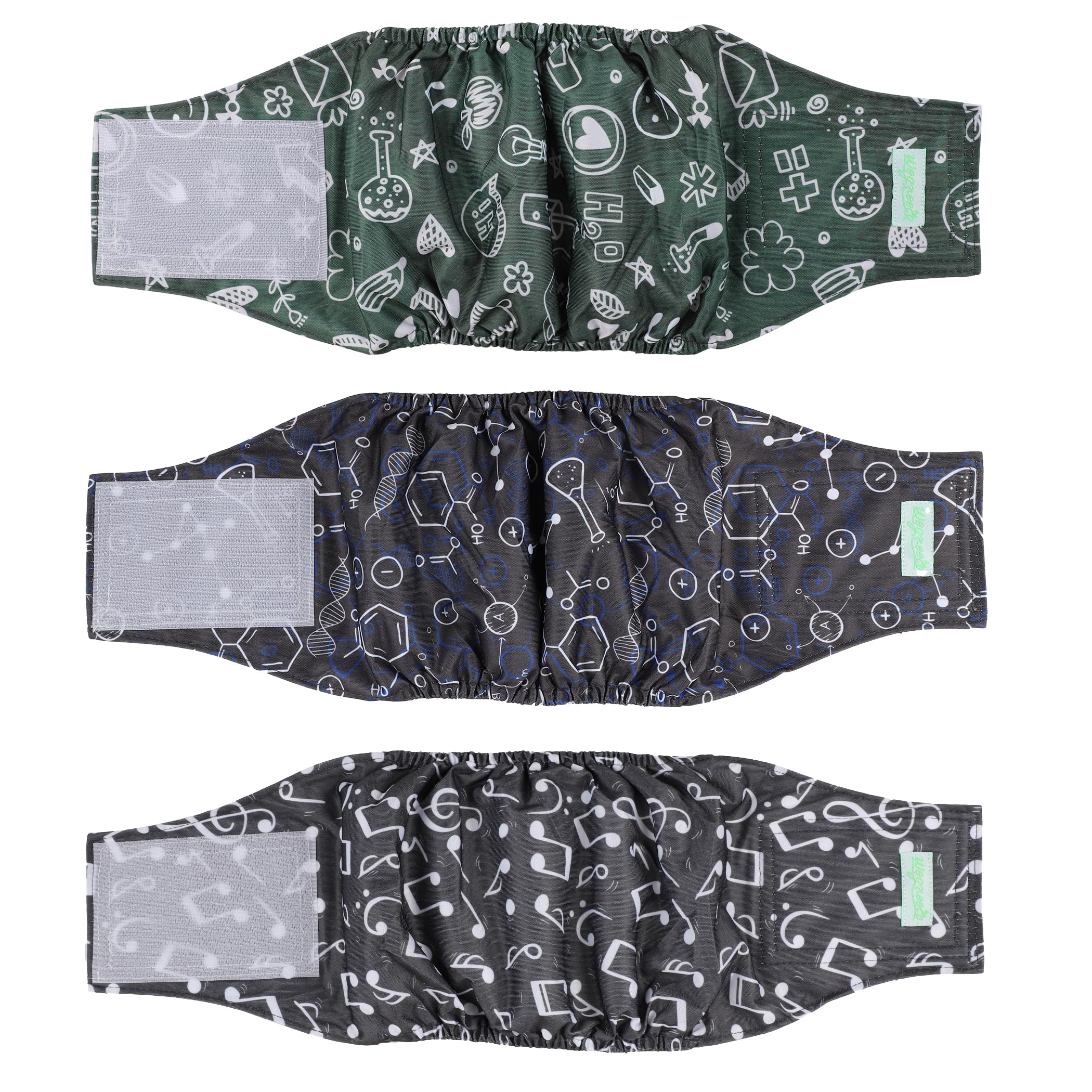 wegreeco washable male dog belly band front view reduces mess while stylishly fitting small dogs