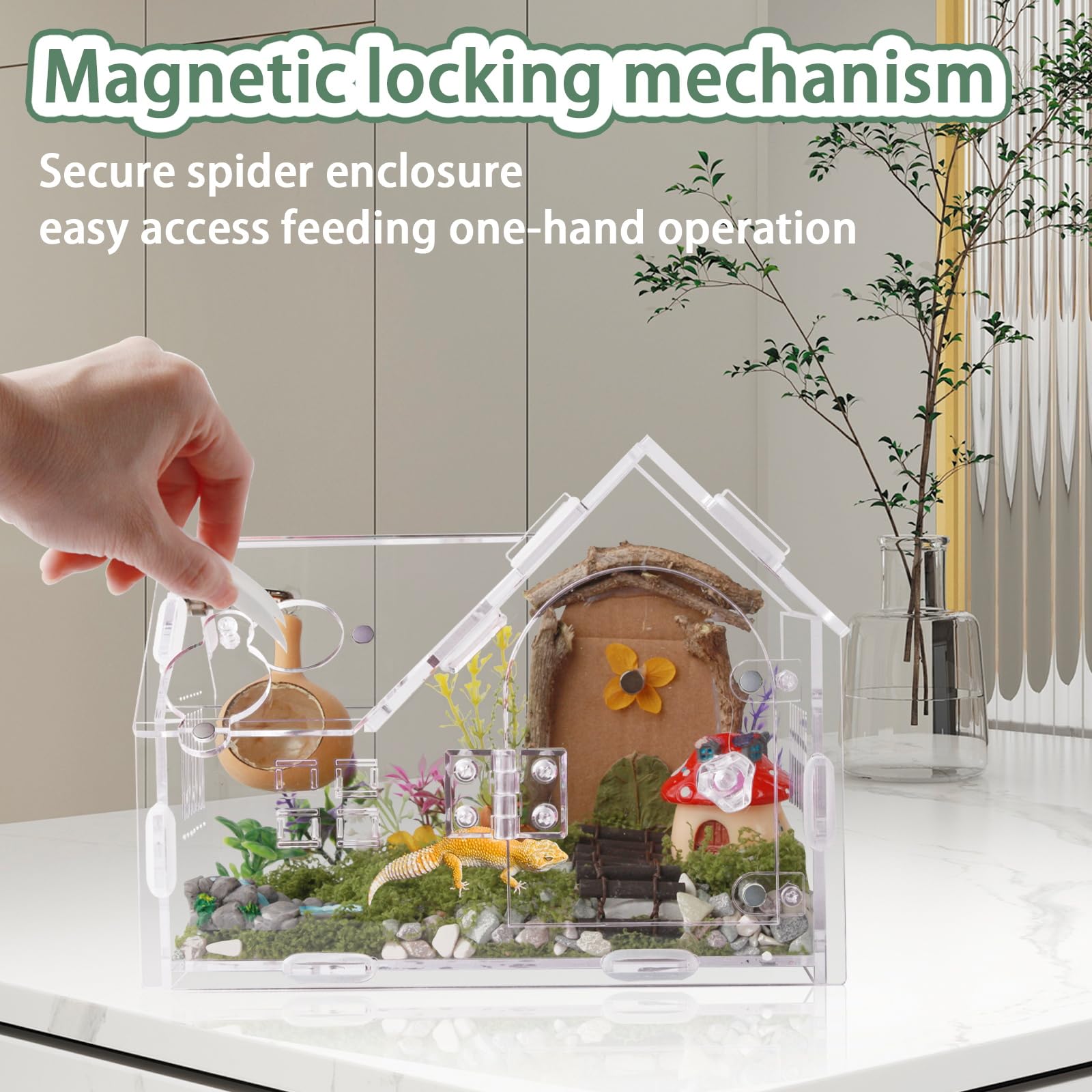 WEIKEJINA acrylic enclosure ventilation grid supports healthy air circulation