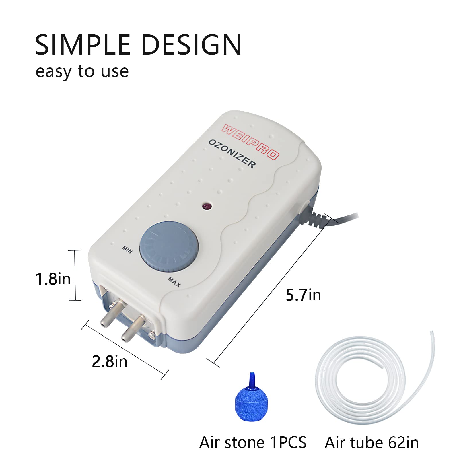 Weipro aquarium ozone generator water clarity demonstrates visibly cleaner water.