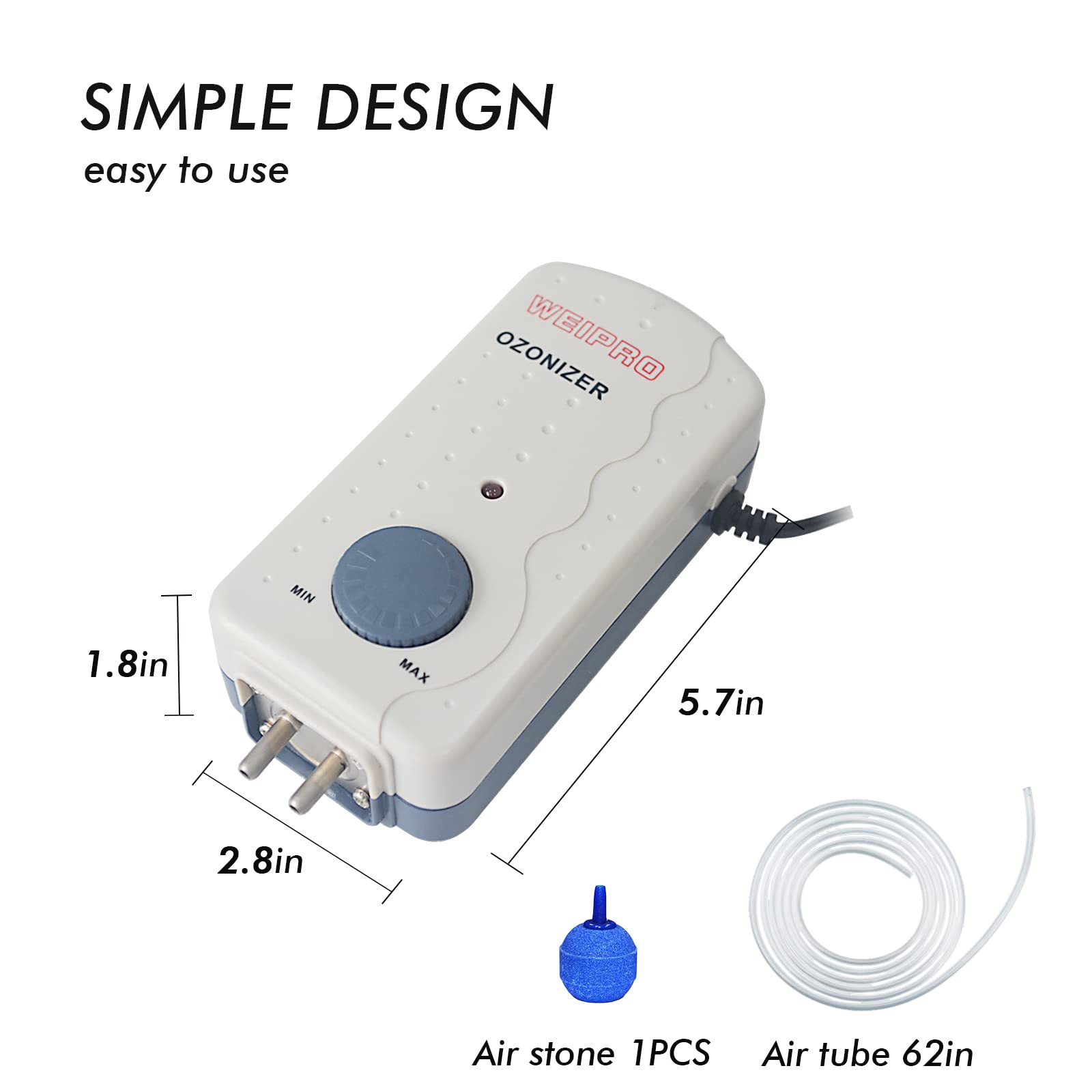 Weipro Ozonizer ET200 installed in an aquarium for clearer water