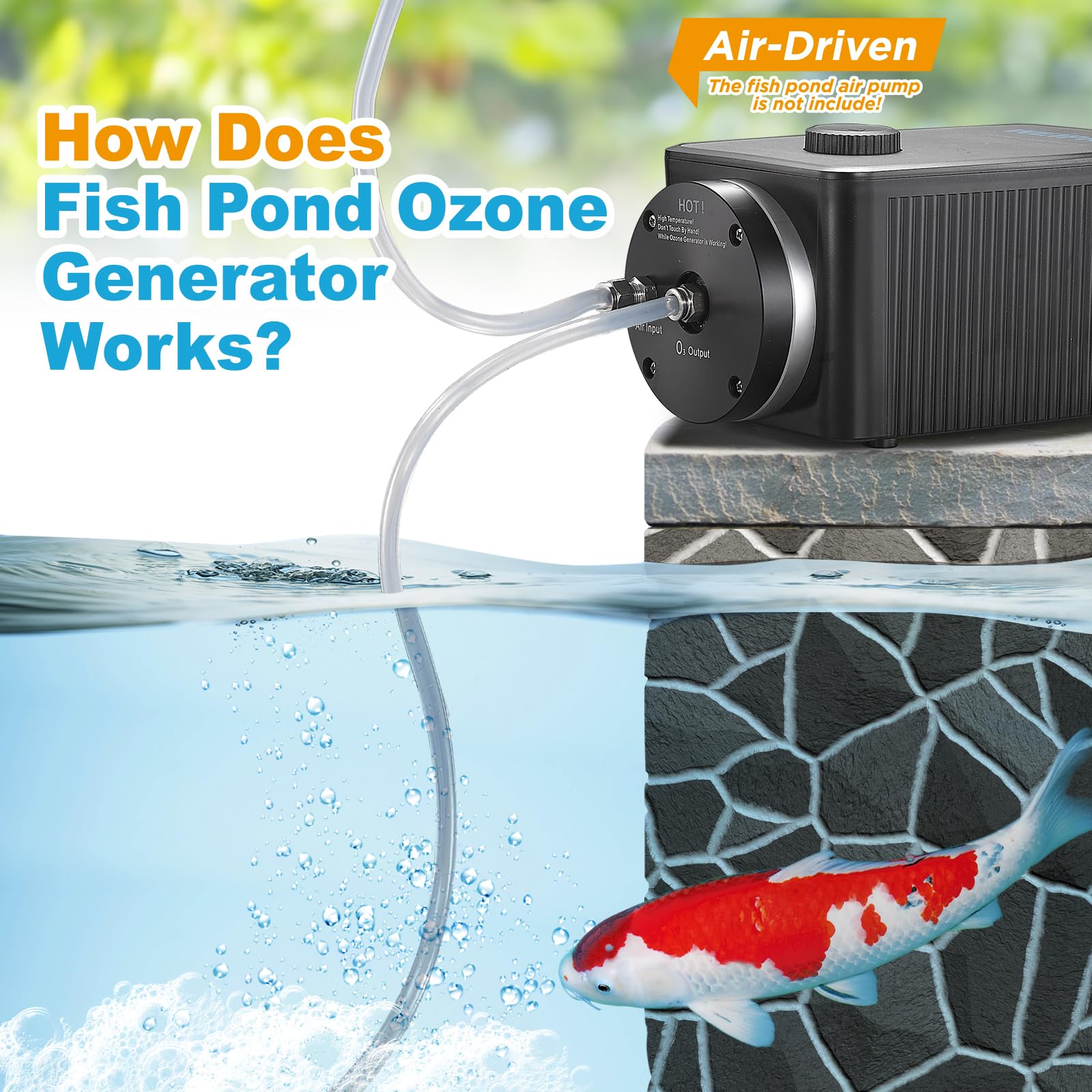 Weipro Ozonizer ET3000A control knob demonstrates adjustable output for customized water treatment.