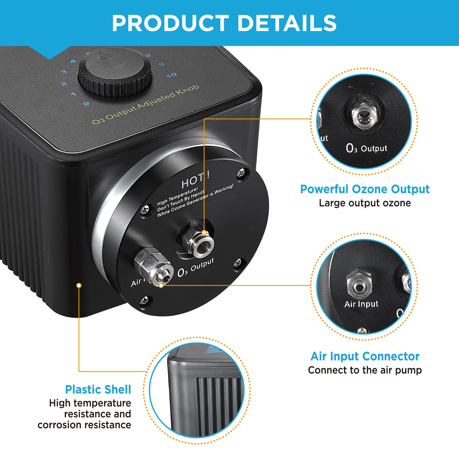 Weipro Ozonizer ET3000A with ORP controller compatibility enabling scalable water care.