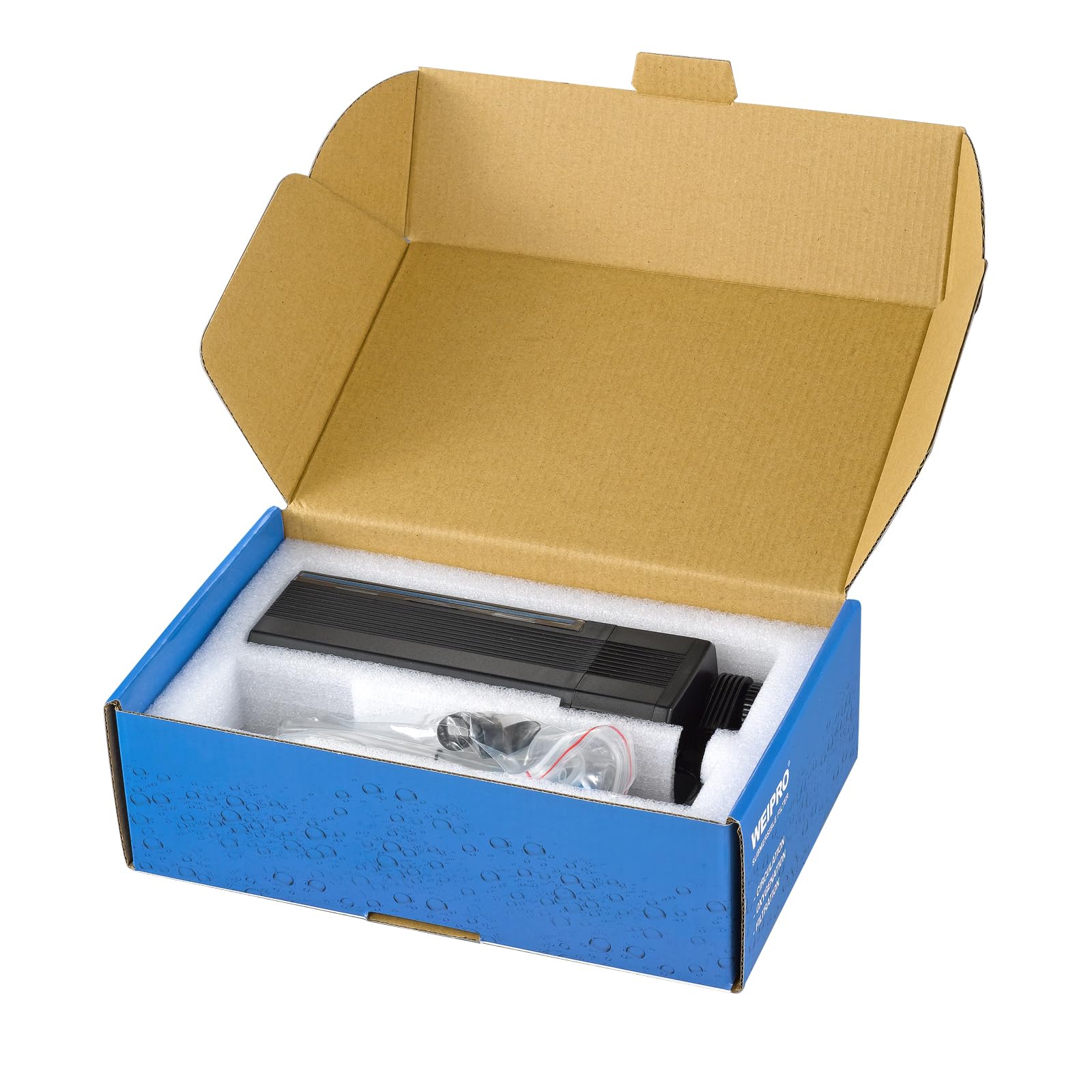 Weipro TE-900 assembly and cleaning image demonstrates easy disassembly and sponge reuse