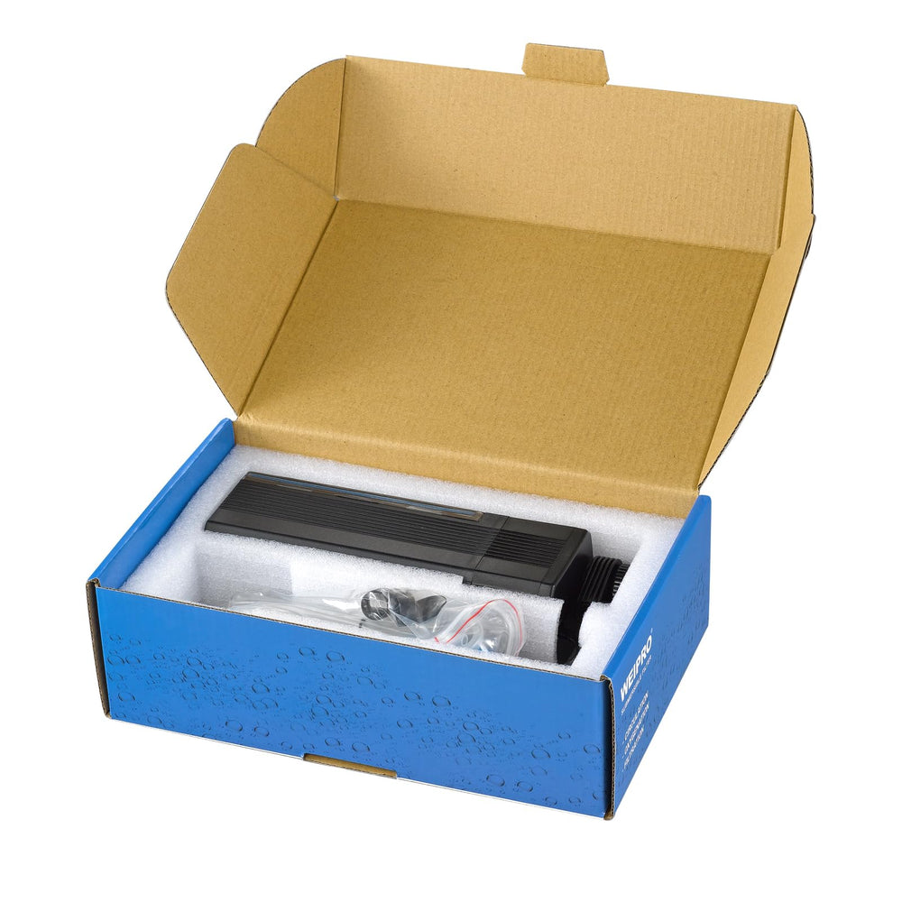 Weipro TE-900 assembly and cleaning image demonstrates easy disassembly and sponge reuse