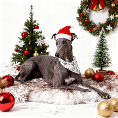 Welfibr Christmas fluffy dog bed faux fur closeup highlights ultra-soft texture for comfortable napping.