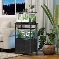 Welfuturer aquarium stand 10gal two-tier frame supports versatile tank layouts