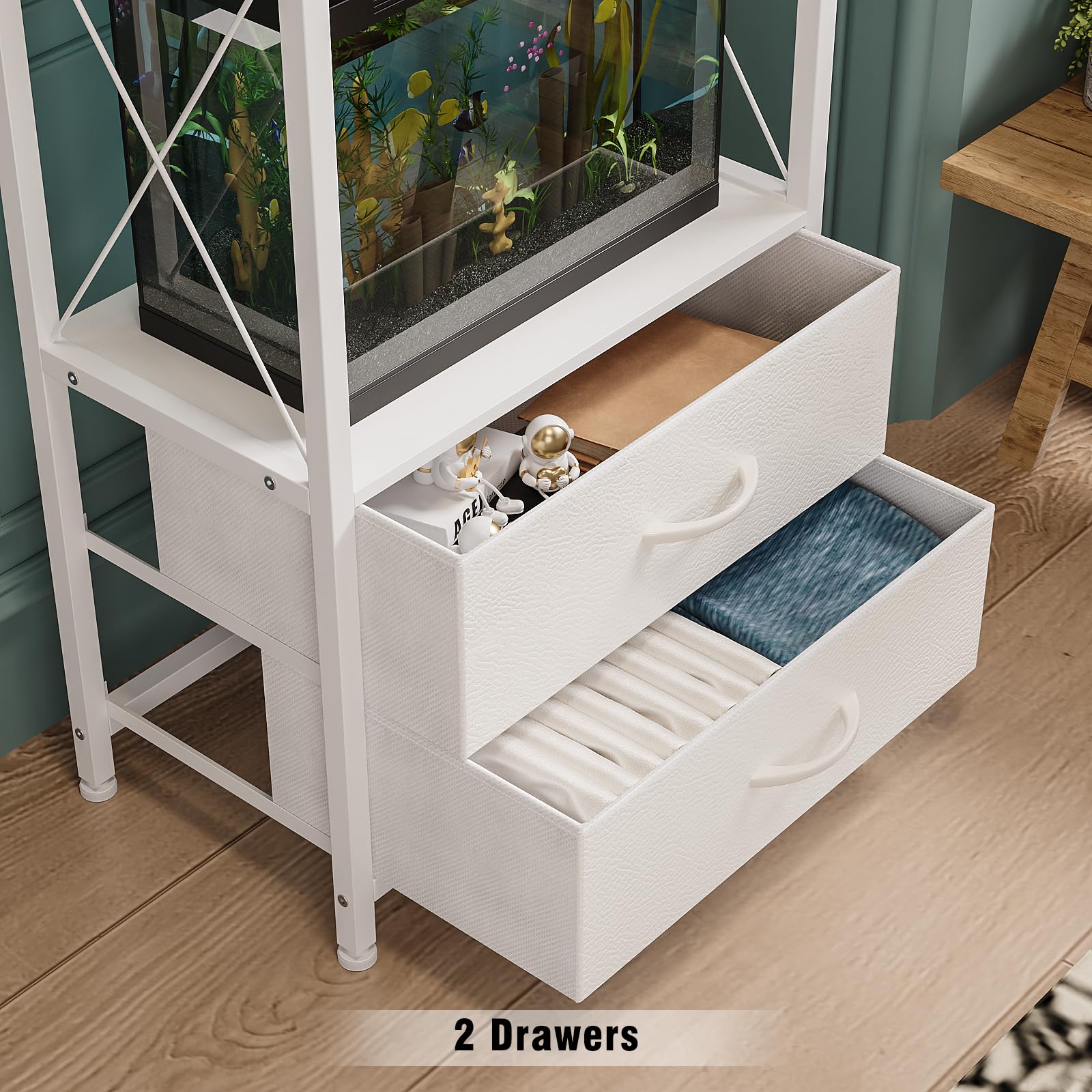 Welfuturer fish tank stand assembly; straightforward setup with included tools