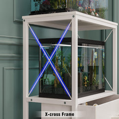 Welfuturer fish tank stand metal frame; supports up to 110 pounds