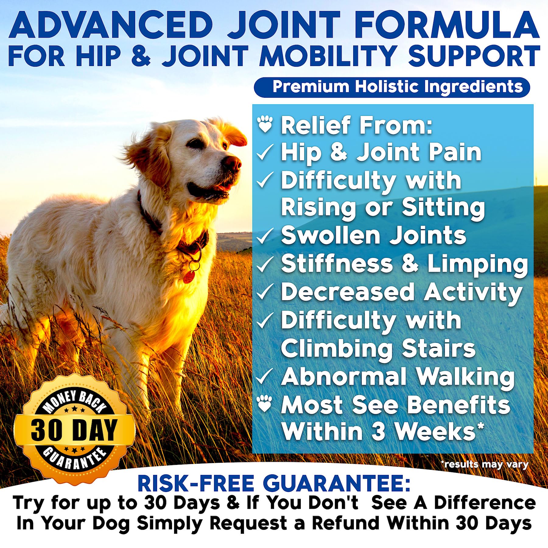 Well Loved dog glucosamine chews tub front view for easy serving.