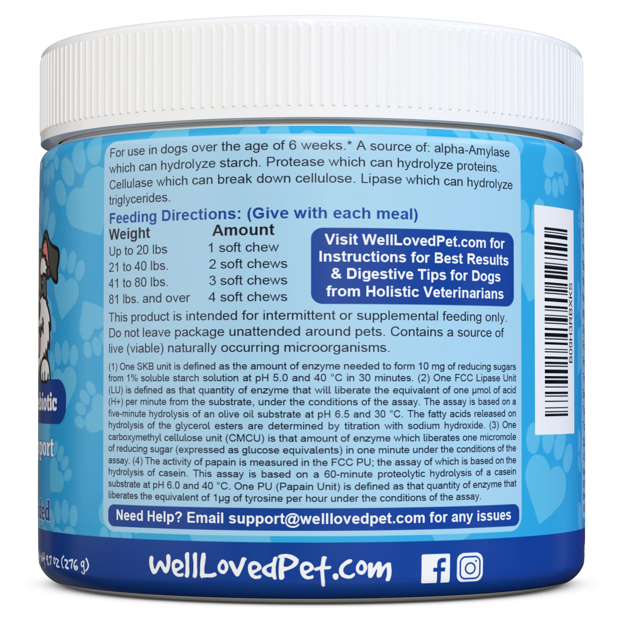 Well Loved Probiotics dog gas-relief scene conveys comfort after meals