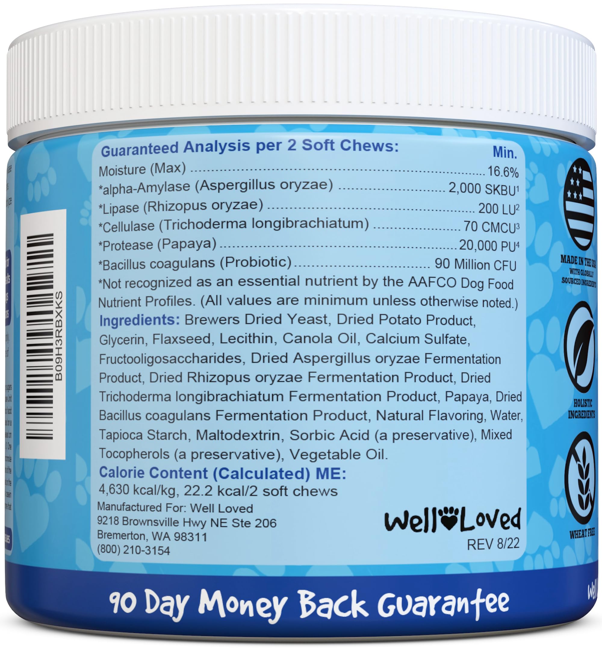 Well Loved Probiotics dog gut health scene suggests balanced digestion and immune support