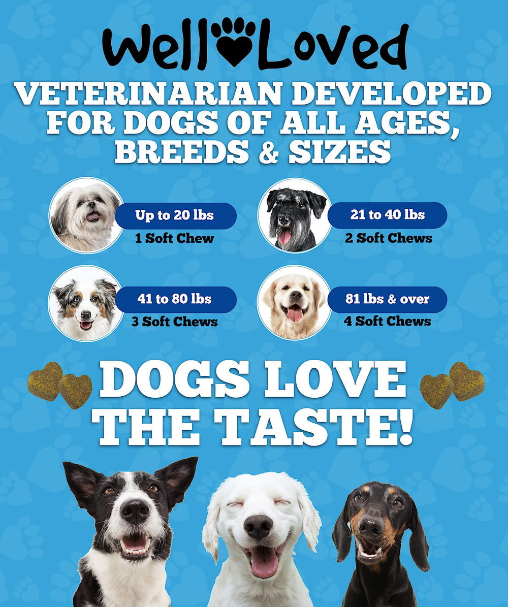 Well Loved Probiotics vet-developed logo communicates trusted canine health expertise
