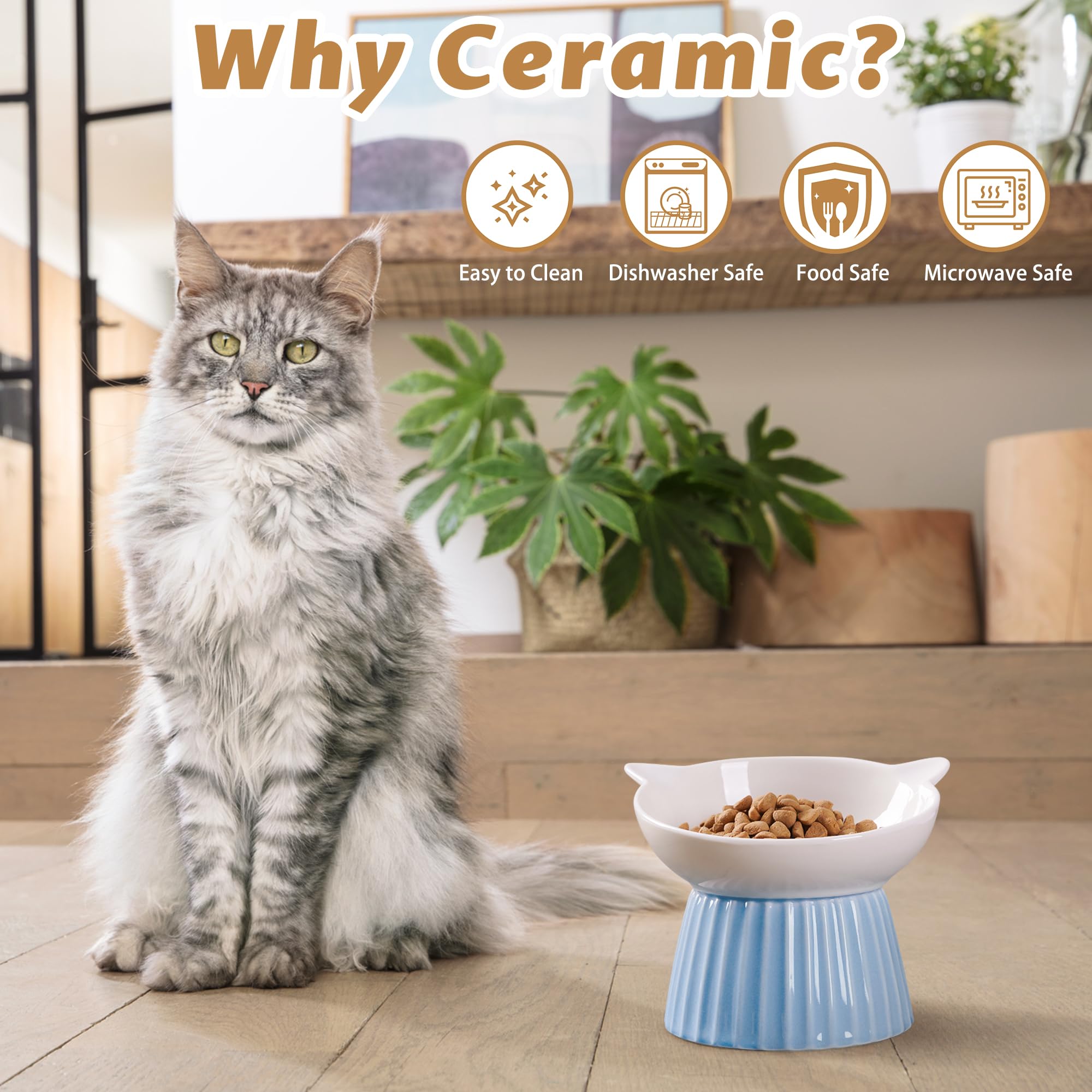 Wellbro durable porcelain cat bowl pink for long-lasting use with indoor cats and puppies.